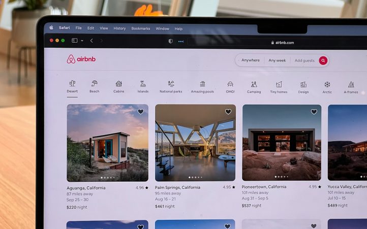 Interface utilisateur d'un site de photographies