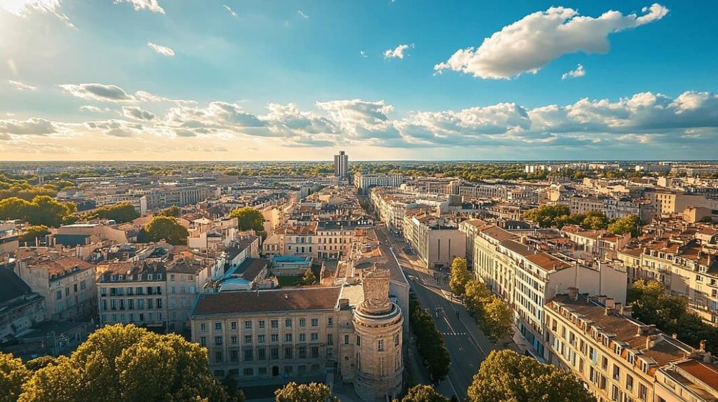 Panorama de la ville de Rome au coucher du soleil